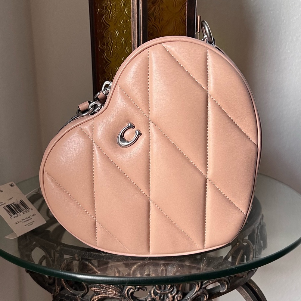 Coach Heart quilted crossbody